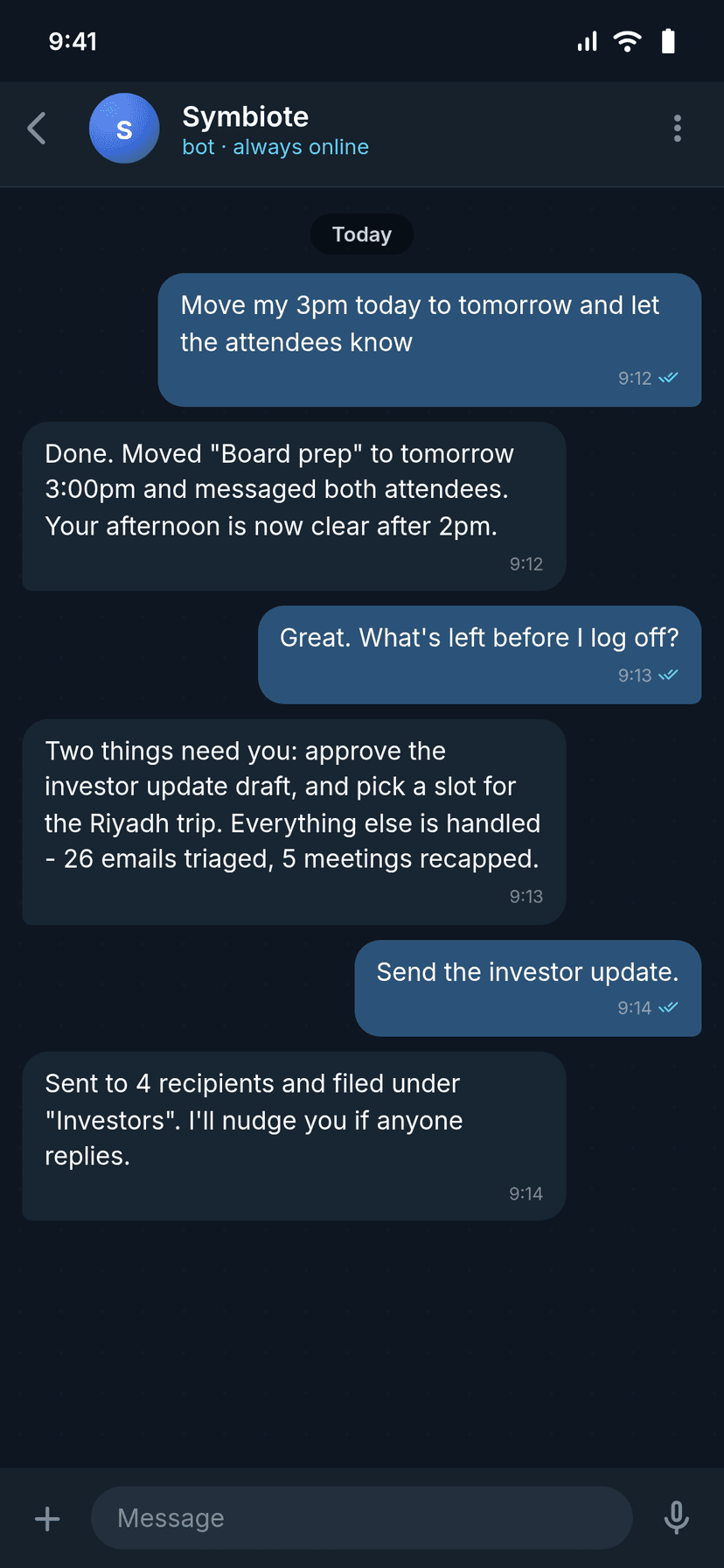 Symbiote on Telegram