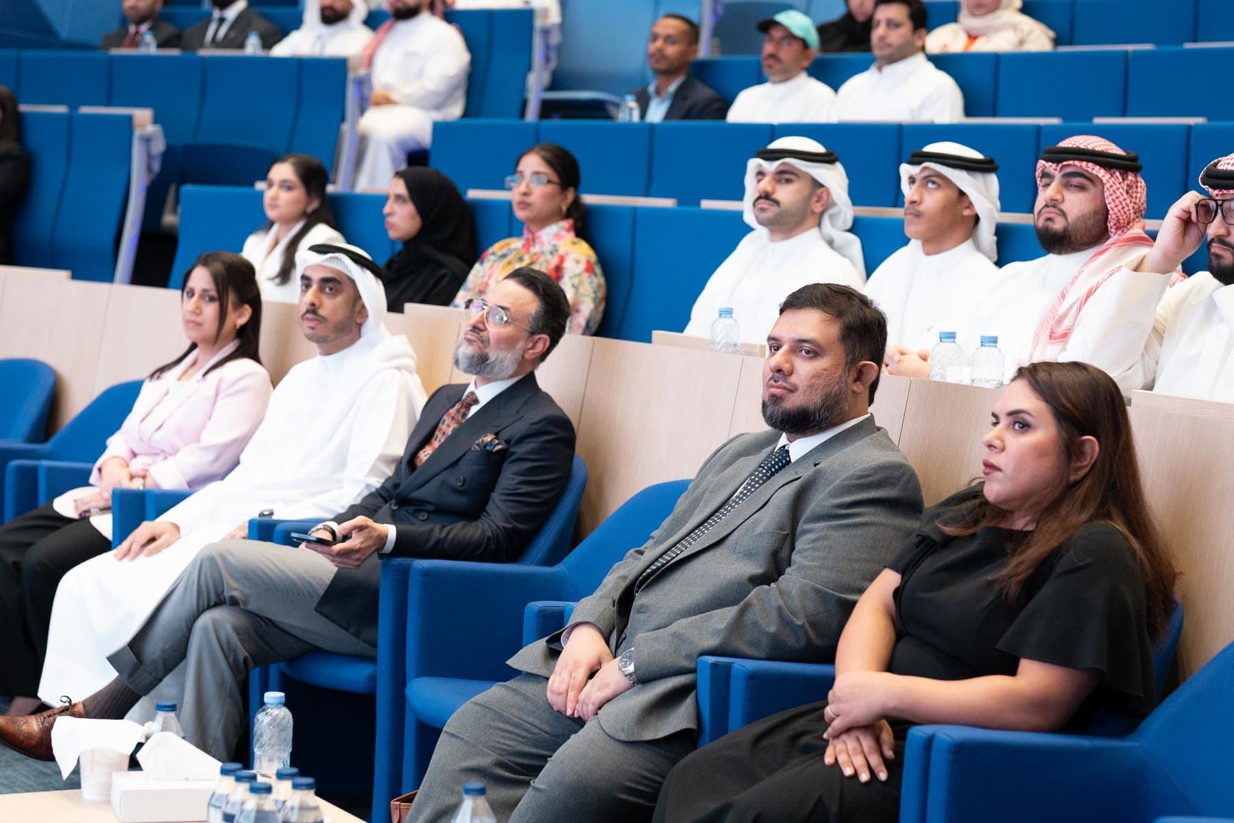 Attendees following the session at the BIBF Auditorium in Manama.